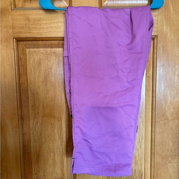 Purple Happy Scrubs Pants for Women - Picture 1 of 3